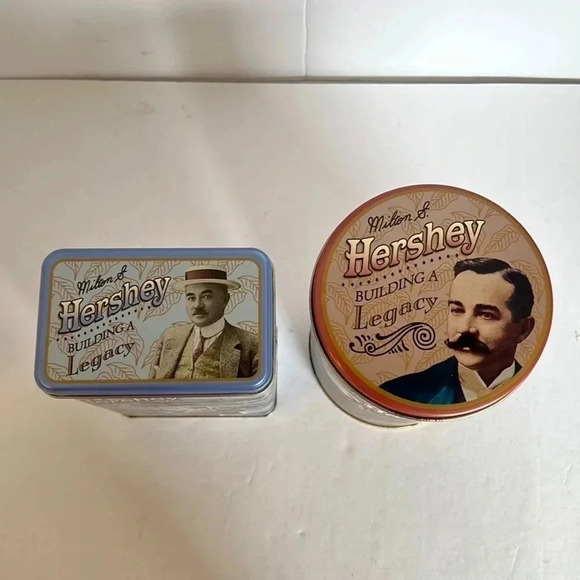 Vintage Milton S. Hershey Canisters, Set of 2, made in USA, 1996 - Picture 5 of 13